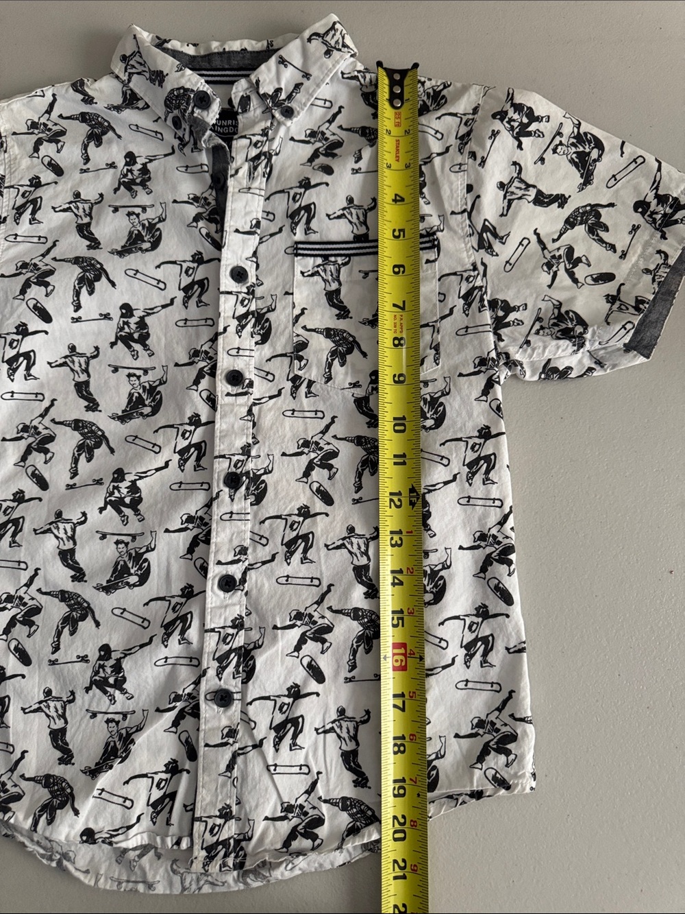 Boys sunrise kingdom Skate Print Button-Down Shirt - Picture 6 of 6